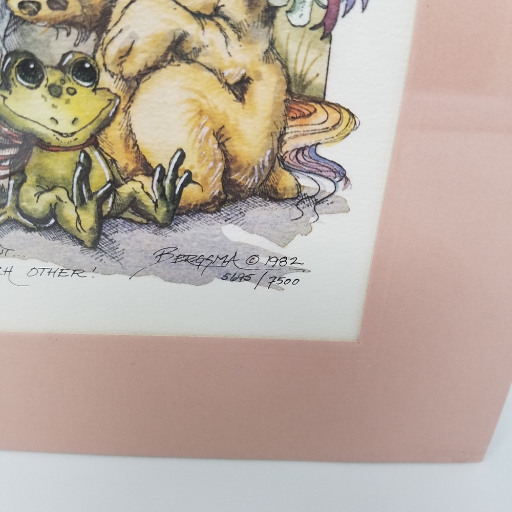 Jody Bergsma Limited Edition Lithograph Fantasy Unicorn, 8x10 - Picture 4 of 10
